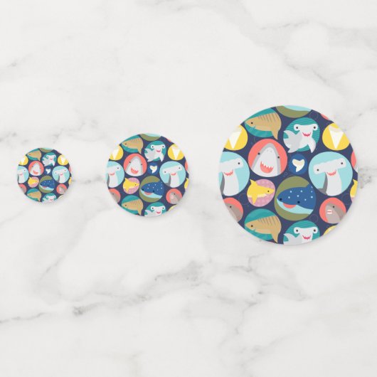 Confettis Espèces de requins mignons (Derrière)