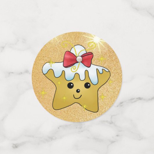 Confettis Étoile de Noël (Petit recto)