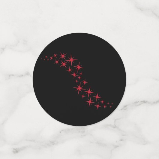 Confettis Étoile de Noël prospère (Petit recto)