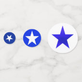 Confettis Étoiles bleues, rouges et blanches (Devant)