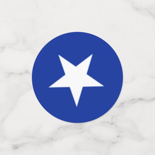 Confettis Étoiles bleues, rouges et blanches (Petit recto)