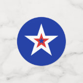 Confettis Étoiles et rayures patriotiques américaines (Petit recto)