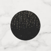 Confettis Étoiles Filantes Étincelantes Fête Moderne Chic No (Petit recto)