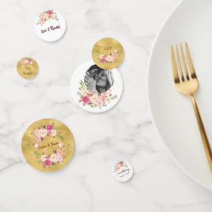 Confettis Événements Mariage Anniversaire rose rose floral o