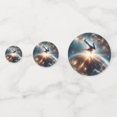 Confettis Explosion de rupture galactique dans l'espace prof (Derrière)