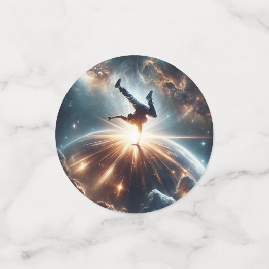 Confettis Explosion de rupture galactique dans l'espace prof (Petit recto)