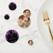 Confettis Fabuleux anniversaire noir violet parties scintill (Groupe)