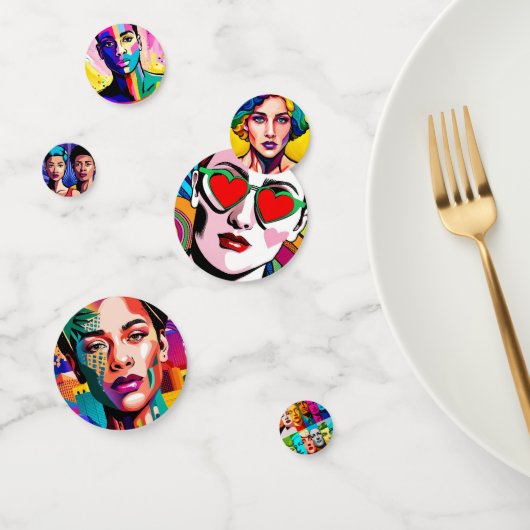 Confettis Face LGBTQI (Groupe)