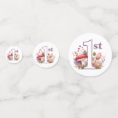 Confettis Fairy Premier anniversaire Enchanted Floral Aquare (Devant)