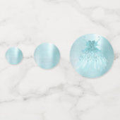 Confettis Fairy Wing Mint Gown | Luxe Pearl Green Aqua Sheen (Derrière)