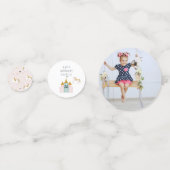 Confettis Fairytale Princess | Tableau personnalisé Annivers (Devant)