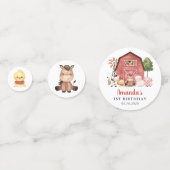 Confettis Farm Animals, Cute Animals, Barn, First Birthday (Derrière)