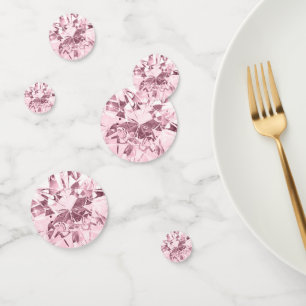 Confettis Fausse Tourmaline Rose Diamant