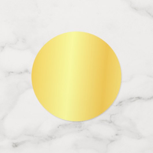 Confettis Faux Gold Metallic Look Modèle moderne Élégant (Petit recto)