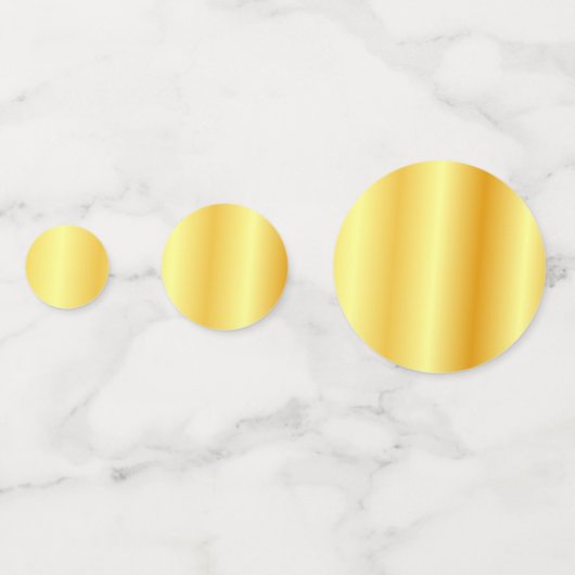 Confettis Faux Gold Personnalisé Revêtement métallique Modèl (Derrière)