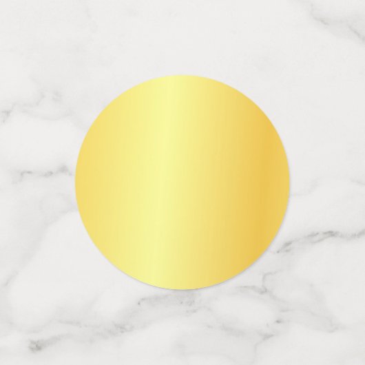 Confettis Faux Gold Personnalisé Revêtement métallique Modèl (Petit recto)