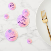 Fée arc-en-ciel rose scintillant 13e anniversaire