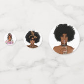 Confettis Femme noire (Derrière)