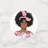 Confettis Femme noire (Petit recto)