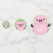 Confettis Ferme de Baby shower de porc (Devant)