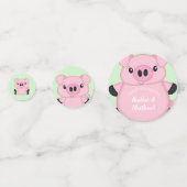 Confettis Ferme de Baby shower de porc (Derrière)