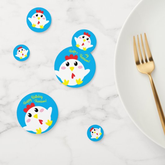 Confettis Ferme de poulet Fête d'anniversaire Enfants (Groupe)