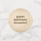 Confettis Fête à thème Cowboy et Cowgirl (Petit recto)