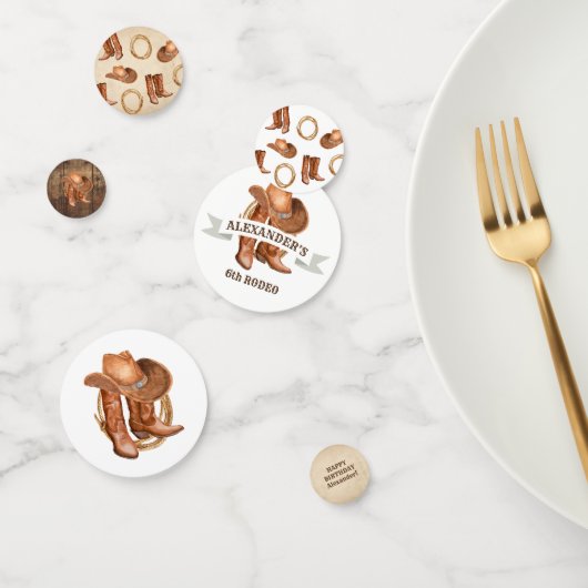 Confettis Fête à thème Cowboy et Cowgirl (Groupe)