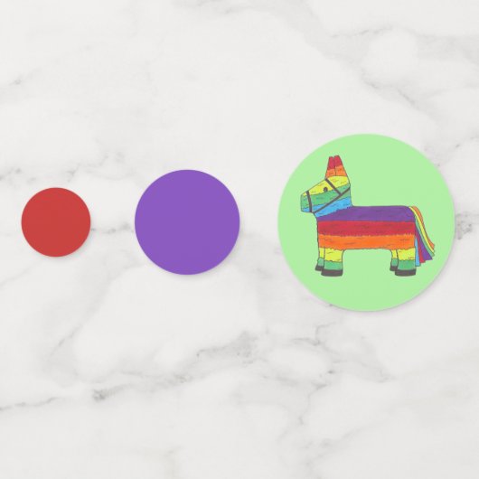 Confettis FÊTE ANIMALE Cinco de Mayo Arc-en-ciel Piñata (Derrière)