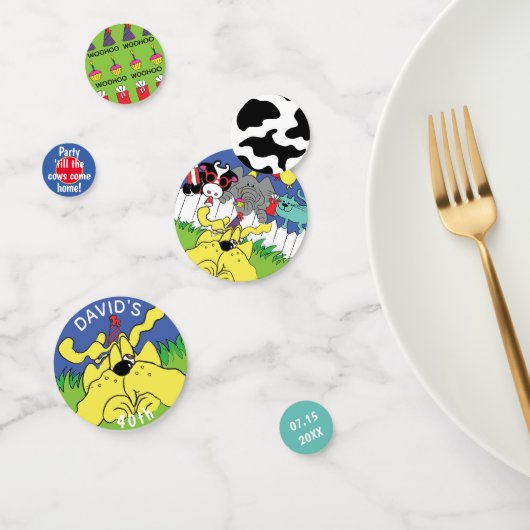 Confettis Fête Animaux Anniversaire (Groupe)