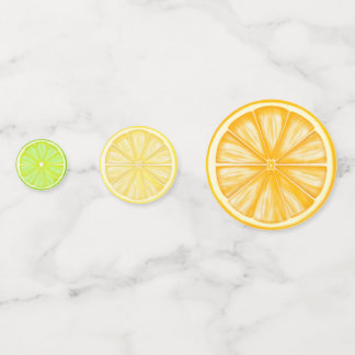 Confettis Fête Citron Party Bright Lemon Lime Orange Confett
