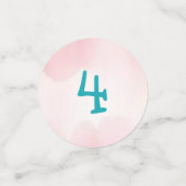 Confettis Fête d'anniversaire à thème du dragon de fille (Petit recto)