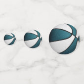 Confettis Fête d'anniversaire de basket pour filles blanches (Derrière)