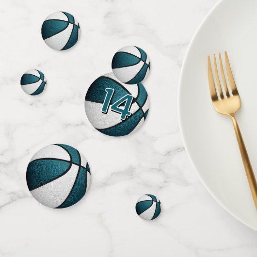 Confettis Fête d'anniversaire de basket pour filles blanches (Groupe)