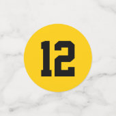 Confettis Fête d'anniversaire de football (Petit recto)