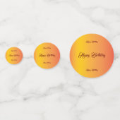 Confettis Fête d'anniversaire de Gradient (Derrière)