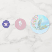 Confettis Fête d'anniversaire de la sirène d'aquarelle Whims (Devant)