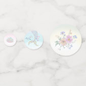 Confettis Fête d'anniversaire de la sirène d'aquarelle Whims (Derrière)