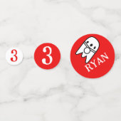 Confettis Fête d'anniversaire de Rocket Ship (Devant)