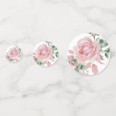 Confettis Fête d'anniversaire de Rose rose (Devant)