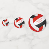 Confettis fête d'anniversaire de volley-ball pour filles noi (Devant)