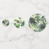 Confettis Fête d'anniversaire des Feuilles botaniques tropic (Devant)