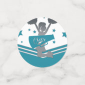 Confettis Fête d'anniversaire des filles Cheer (Petit recto)