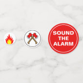 Confettis Fête d'anniversaire du camion d'incendie (Devant)