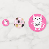 Confettis Fête d'anniversaire du chat (Derrière)