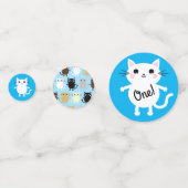 Confettis Fête d'anniversaire du chat (Derrière)