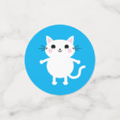 Confettis Fête d'anniversaire du chat (Petit recto)