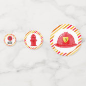 Confettis Fête d'anniversaire du moteur de tir de camion-feu (Derrière)