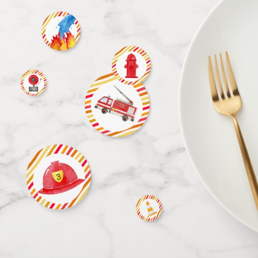 Confettis Fête d'anniversaire du moteur de tir de camion-feu (Groupe)