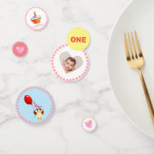 Confettis Fête d'anniversaire du premier bébé (Groupe)